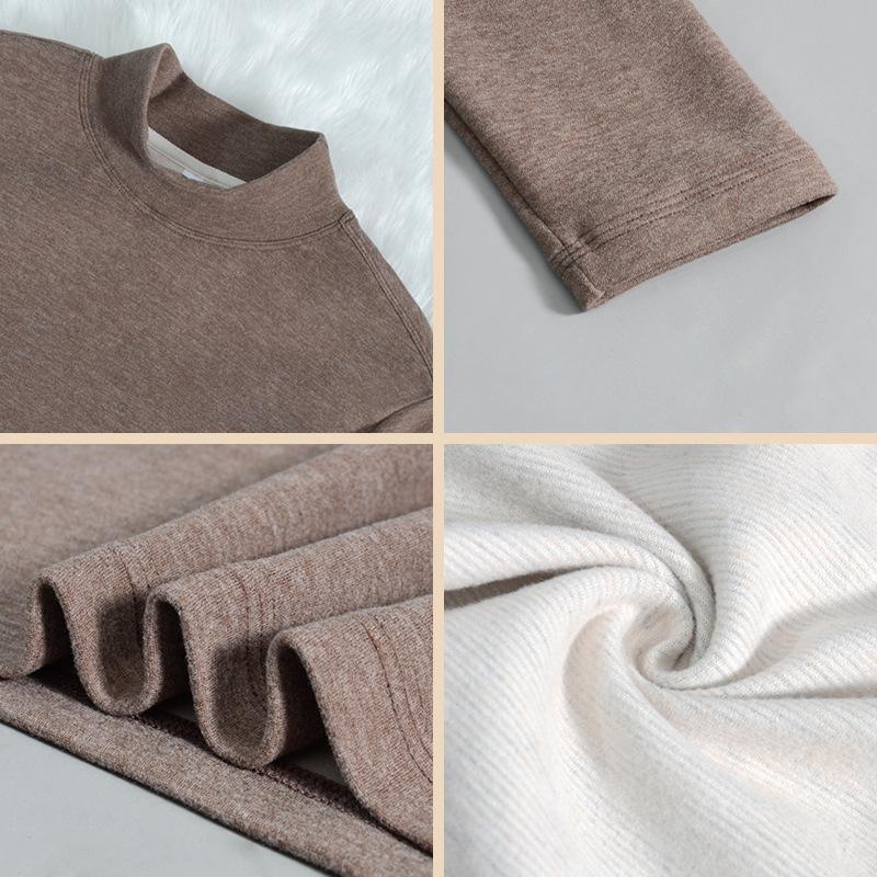 Men's Women's WInter Autumn Woollen Natural Silk Turtleneck Sweater Thermals Undershirts Blouse Tops T-Shirts For Men Korean Clothes