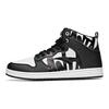 Men High-top Versatile Skate Shoes Black-white 91648060-3