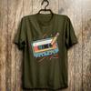 Retro Cassette Tape Printing Tshirt 80s 90s Music Lover Tees Vintage Mixtape Pencil Rewind Funny Tops Unisex Casual Retro Shirt