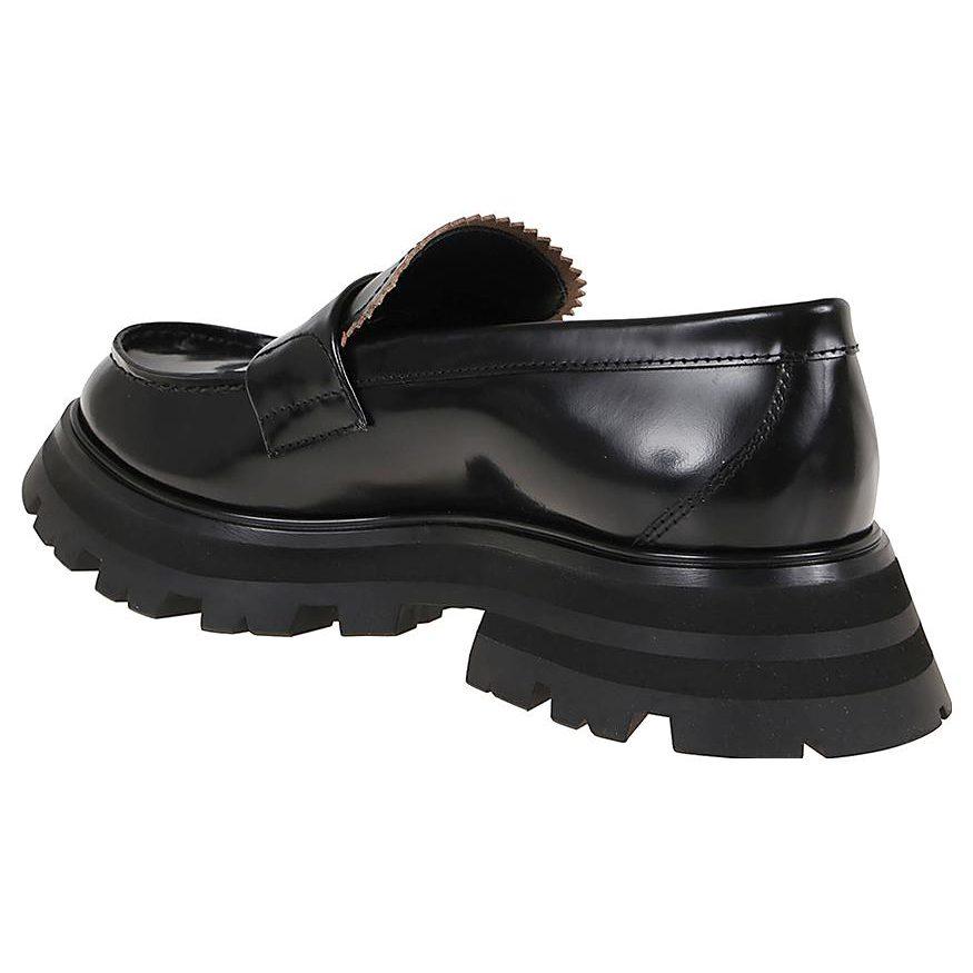 Alexander Mcqueen Wander Leather Loafers 'Core Black' Women's 685690WHZ851081