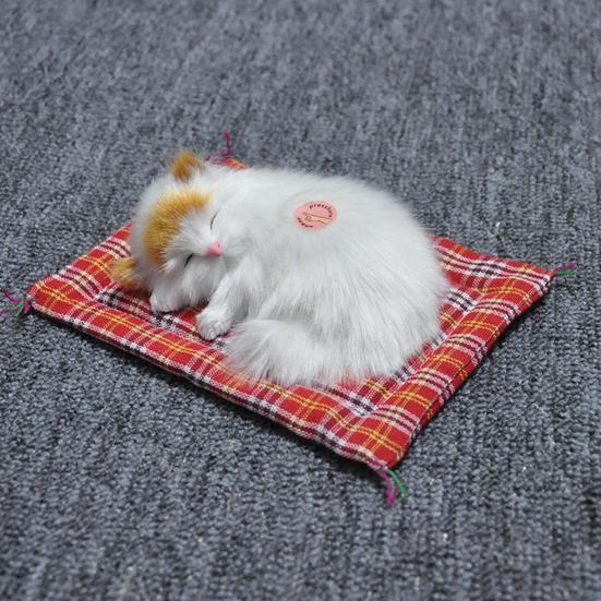 Simulation Mini Cat High Simulation Breathable Birthday Gifts Cloth Pad Plush Cats for Kids