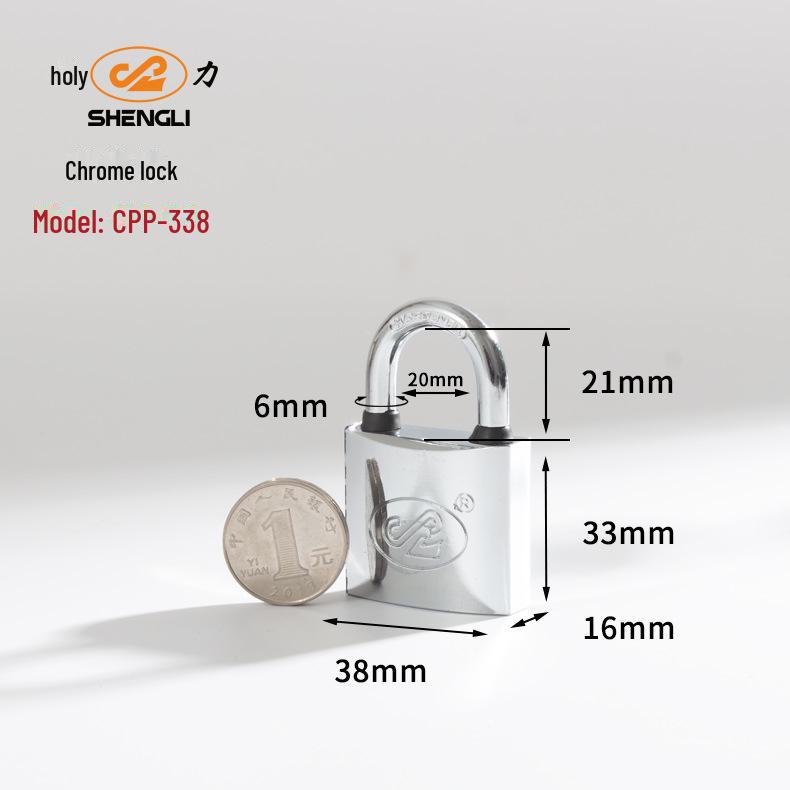 

Водонепроникний хромований навісний замок Shengli з мідним сердечником