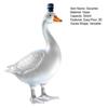 Goose Shaped Glass Decanter, 3D Sculpted Whiskey Bottle with Stopper, 350ml Art Deco Carafe for Bourbon Wine, Home Bar Decor Gift
