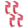 4pcs Heavy Duty Desk Bag Hook Table Purse Hanger Space-Saving Bag Holder For Office Bedroom Kitchen Tabletop Storage Organizer
