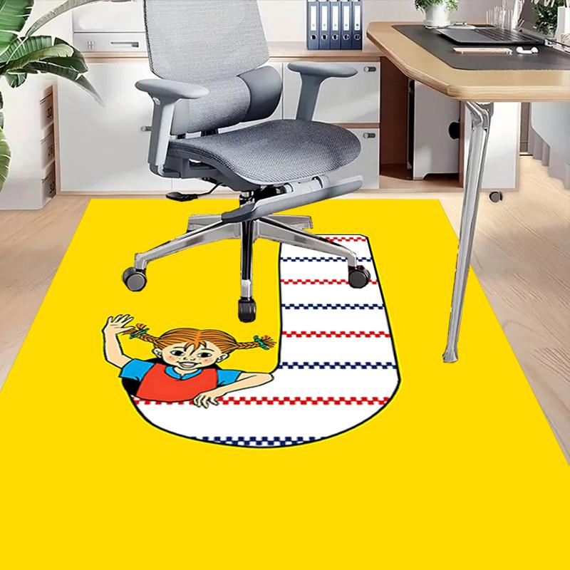 1 Pezzo Pippi Calzelunghe Tappeto da Pavimento Antiscivolo Extra Large, Ufficio, Famiglia, Camera da Letto, Studio Tappeto di Grande Area Tappeti da Interno