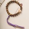 Green Sandalwood Buddhist Beads Bracelet - Single or Multi-Loop Options, Wenwan Wooden Crafts.