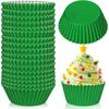 Disposable Mini Cupcake Molds and Greaseproof Paper Liners High-Temperature Resistant Baking Cups for Muffins Desserts Cakes
