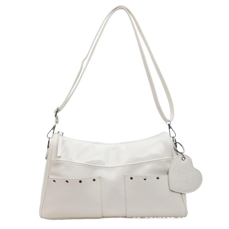 Fashion trend large-capacity messenger bag women's 2025 new French niche tote bag casual commuter shoulder bag