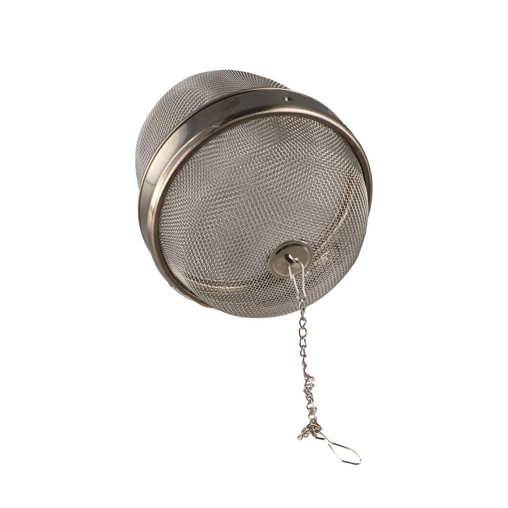 

Large Capacity Spice Mesh Filter Reusable Loose Tea Strainer Tea Leaf Separation Basket Teapot 11x11cm