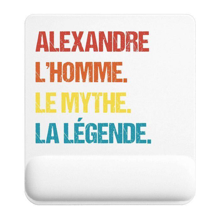Tapis de souris - PLANETEE - Alexandre Mythe Légende Vintage - Multicolore - 22x18 cm - 3 mm anti‑dérapant