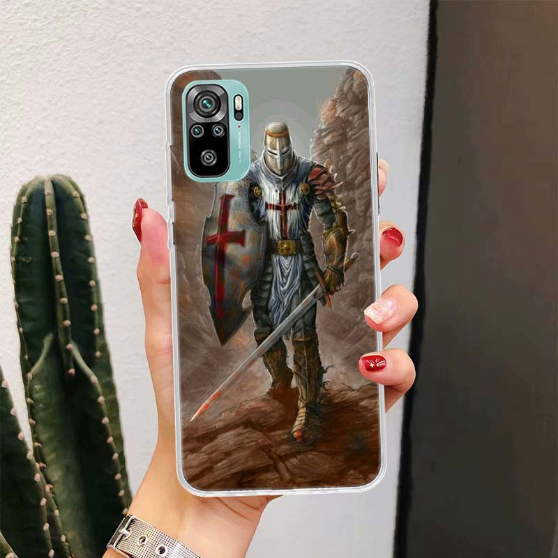 Knights Templar Crusades For Xiaomi Poco X7 X6 X5 X4 Nfc F6 F5 Pro Phone Case F4 Gt F3 M5S M5 M4 M3 X7Pro Fundas Cover Coque X6