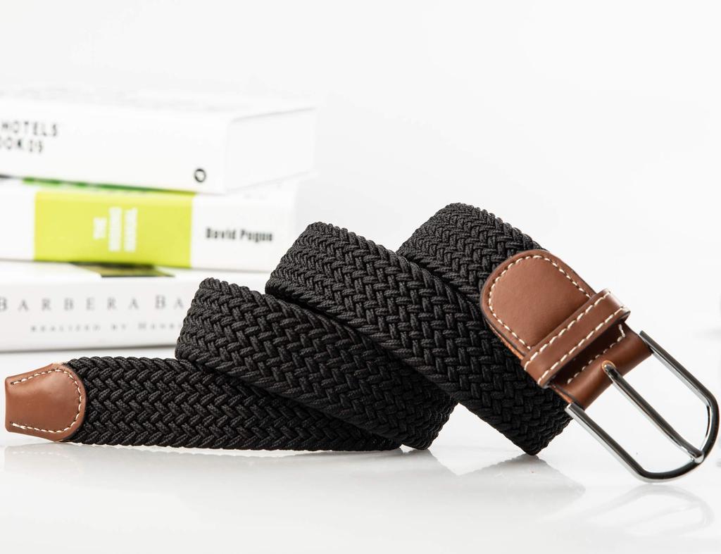 XDIAN Elastic Casual Mesh Braided Business Adjustable Perfect for and Fashionable Black Women's Belt, Belt, Mesh, & Casual, Size, Commuting, School,