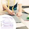 Sewing Rulers Cutting Quilting Accessories 7 Pieces Fashion Design Sewing Ruler Set For Quilters Beginners Tailors Knitting