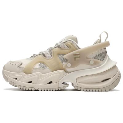 Armour Lace-Up Shock Absorbing Durable Lightweight Low-Top Casual Shoes Women Sneaker Off-White T12W341107FOB