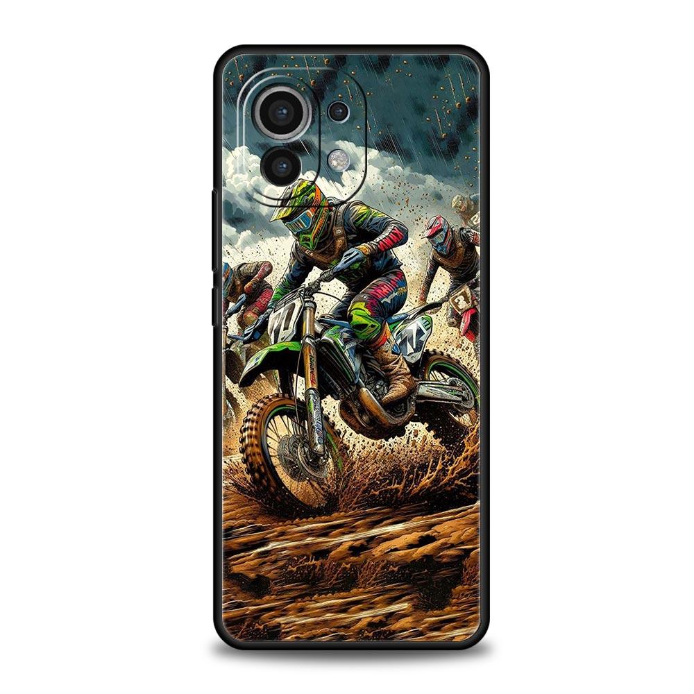 Motorcycle Phone Case Cover for Xiaomi Mi 17 Pro Max 15 14 13 12 11 Ultra 15T 14T 13T 12T 11T Pro Lite Soft TPU Shell Fundas Bag