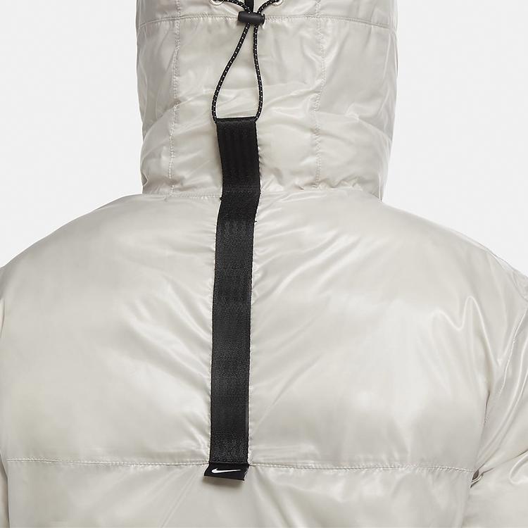 Nike Športové oblečenie Bunda s kapucňou Windrunner s bavlnenou výplňou zo syntetických vlákien Pánske vrchné oblečenie Kamenná biela CZ1509-230