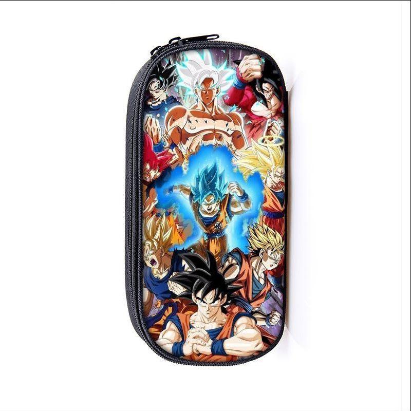 Dragon Ball Anime Son Goku Cartoon Large Capacity Pencil Case Fashion Boys Girls Pen Bags School Student Supplies Stationery Box