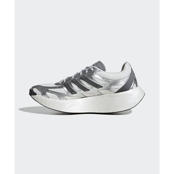 adidas נעלי סניקרס אדיזרו ארוקו כסף מטאלי יוניסקס אפור קריסטל-לבן אפור-שלוש JS3714