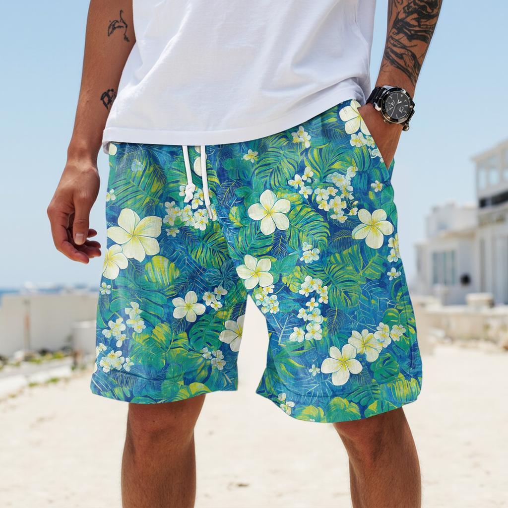 Herren Sommer Große lässige lockere Sporthose Strandshorts