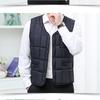 Autumn and Winter Cotton Vest Men's Inner and Outer Wear Plus Velvet Thickened Plus Size V-neck Waistcoat Warm Cotton Vest