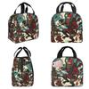 Japanese Woodcut Krampus Insulated Lunch Bag for Kids School Cooler Thermal Food Box Tote Portable Lunch Boxes Container