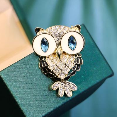 Einzigartige Eulen Brosche Niedlicher und Exquisiter Anstecker Party Bankett Schmuck Zubehör Geschenk für Freunde, Familie oder Paare