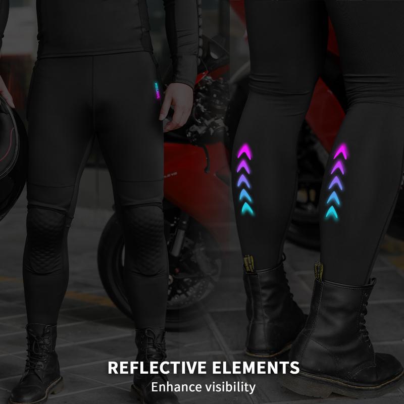 WOSAWE Summer Motorcycle Casual Pants Soft Pads Tights Men's Motocross Off-Road Pants Mountain Bike Cycling Moto Pants