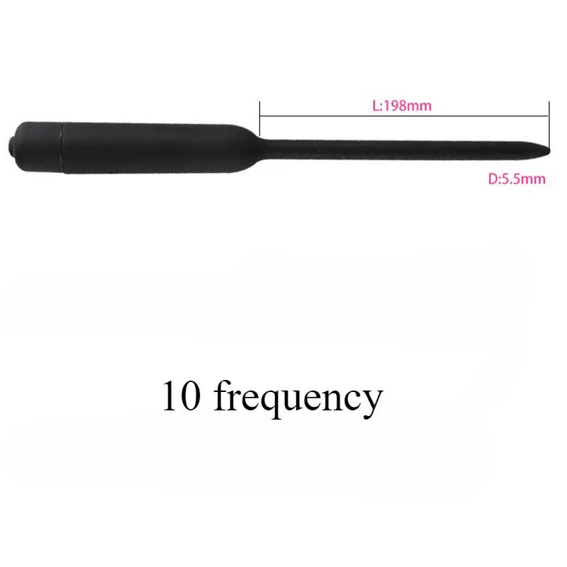 10 Frequency Urethral Vibrator Catheter Penis Plug Sex Toy for Men Vibrating Urethral Plug Penis Insertion Urethra Sound Dilator