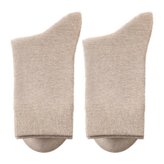 Winter Warm Dress Socks Men Crew Socks, Solid Color Casual Soft Non Binding Breathable Sweat Wicking Mid-calf for Autumn And Daily Wear Business