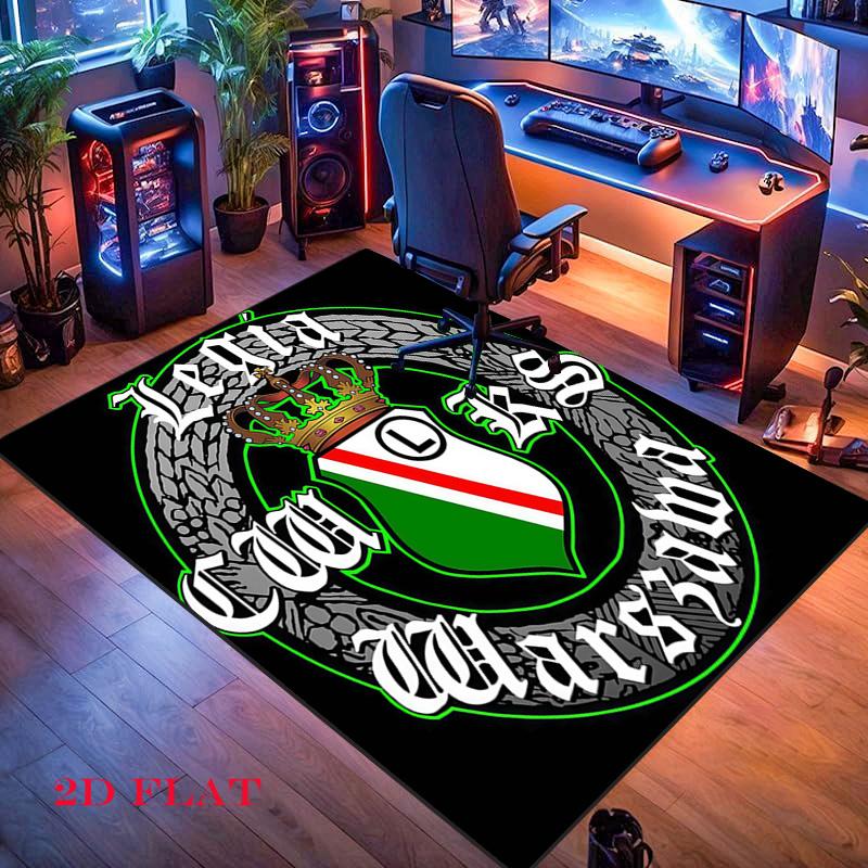 Legia Warsaw poster Carpet Rug for Living Room Bedroom Home Sofa Decoration,Kids play Nonslip Floor Mat