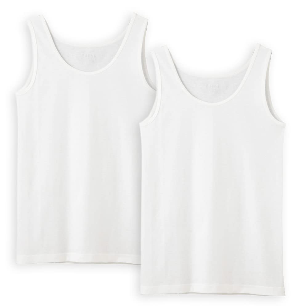 GUNZE Tank Top Wearable Set of M Tuche, Cosmetics, 100% Cotton, TC4054, Women's, Off-White, 2,