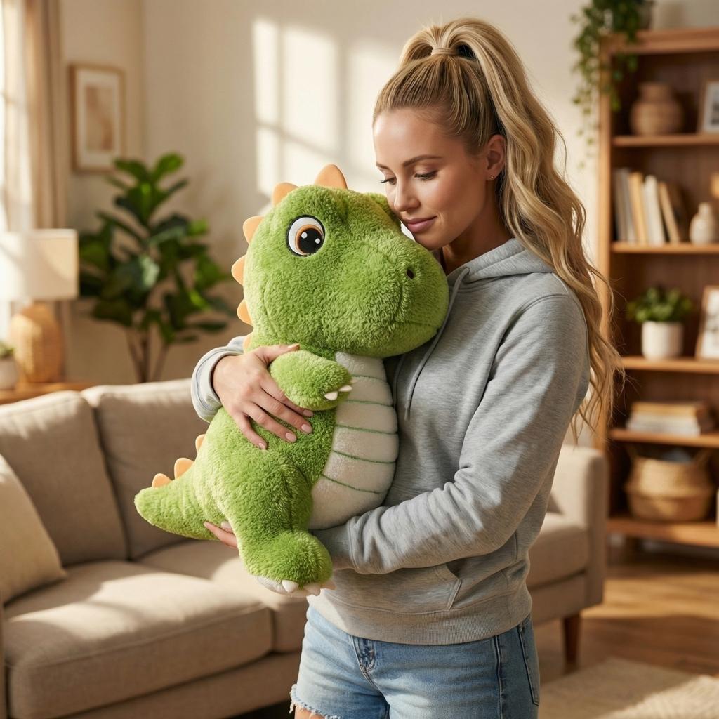 Plush Dinosaur Stuffed Animal Soft Toy Cartoon Dinosaur Pillow Plush Doll for Kids Parent Child Interaction and Photography Prop