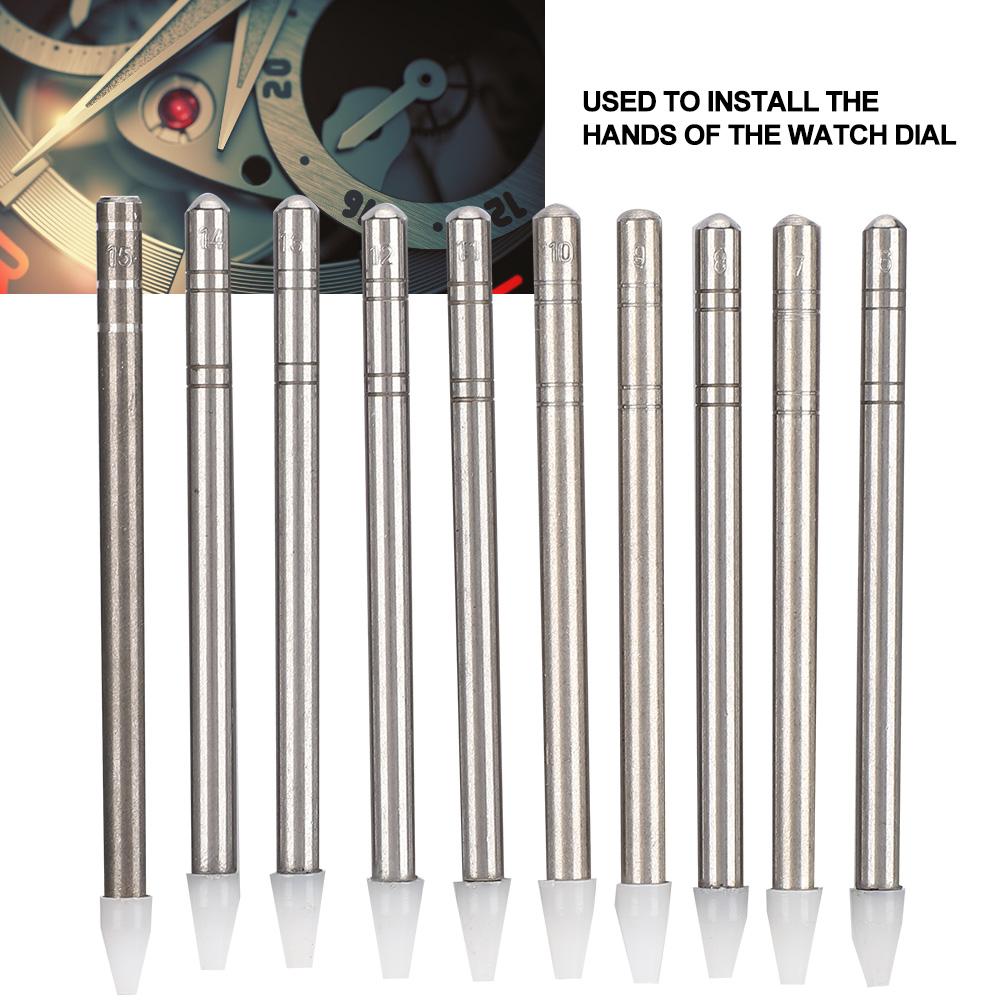 10pcs 6-15mm Watch Hand Pressers Watch Hand Fitting Watch Repair Tool