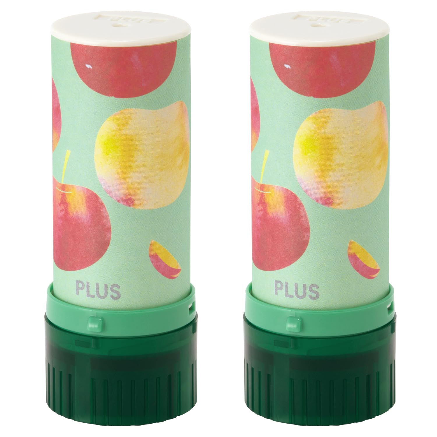 

Plus Personal Information Protection Stamp Roller Eraser Slim Set of Apple x 2 Fit, 2, IS-600CM, 40-187