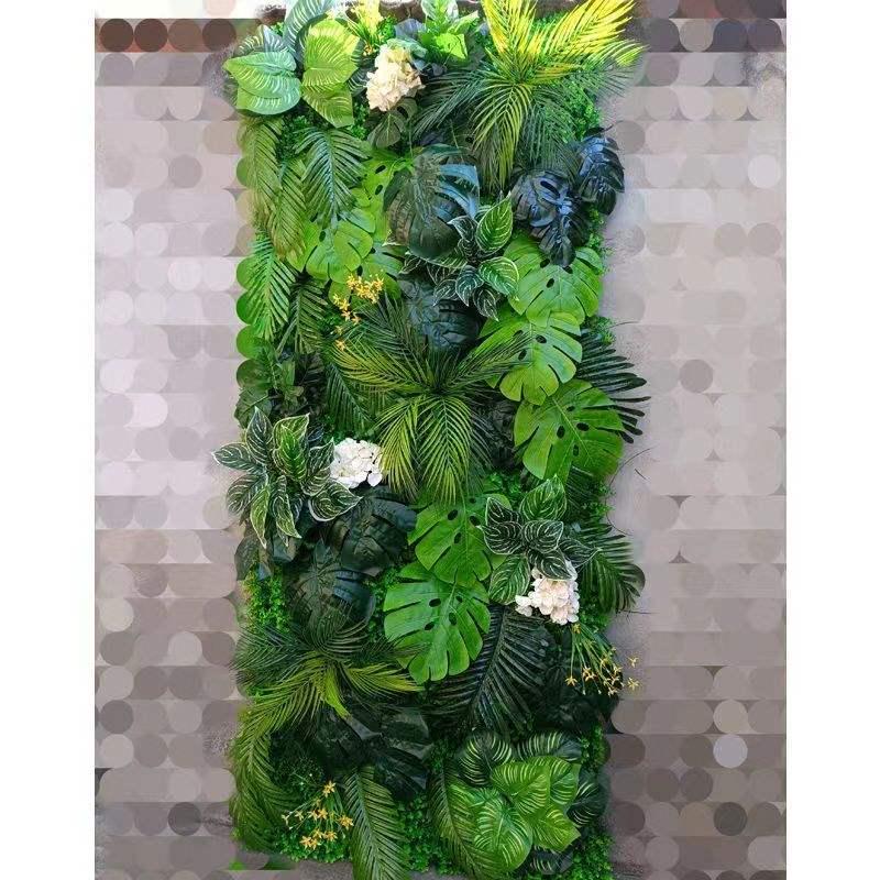 Artificial Green Wall with Roses for Indoor/Outdoor Decor