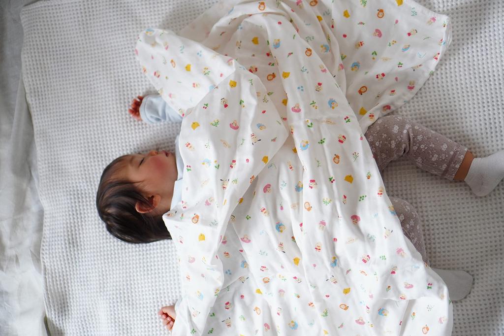 Vit Heart Sanrio Baby Prírodný les Gázová zavinovačka Biela (SB01S)