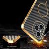 Honor 500Pro Case: Cross-border Magnetic Fiber Texture, X9C Electroplated Leather Style, Magic7