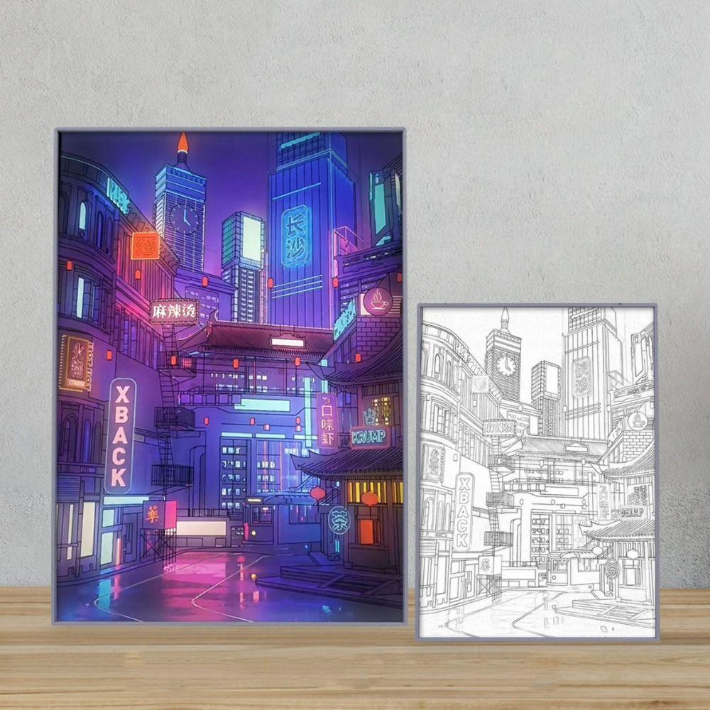 

Narrow Bezel Night Lamp Usb Plug Atmosphere Lamp HD Picture LED Night View Light Painting Friends S-F