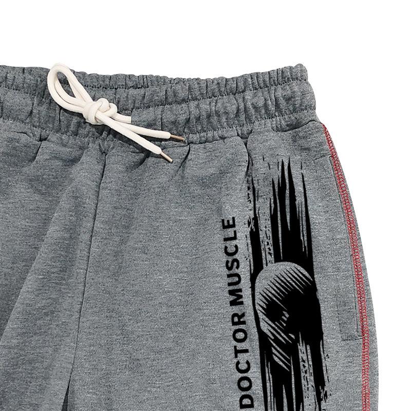 Men's Retro Fitness Pants Men's Sweatpants Loose Straight Casual Pants