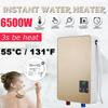 6500W 3S Instant Hot Electric Hot Water Heater Tankless Instant Boiler Bathroom Shower Set Thermostat Safe Intelligent