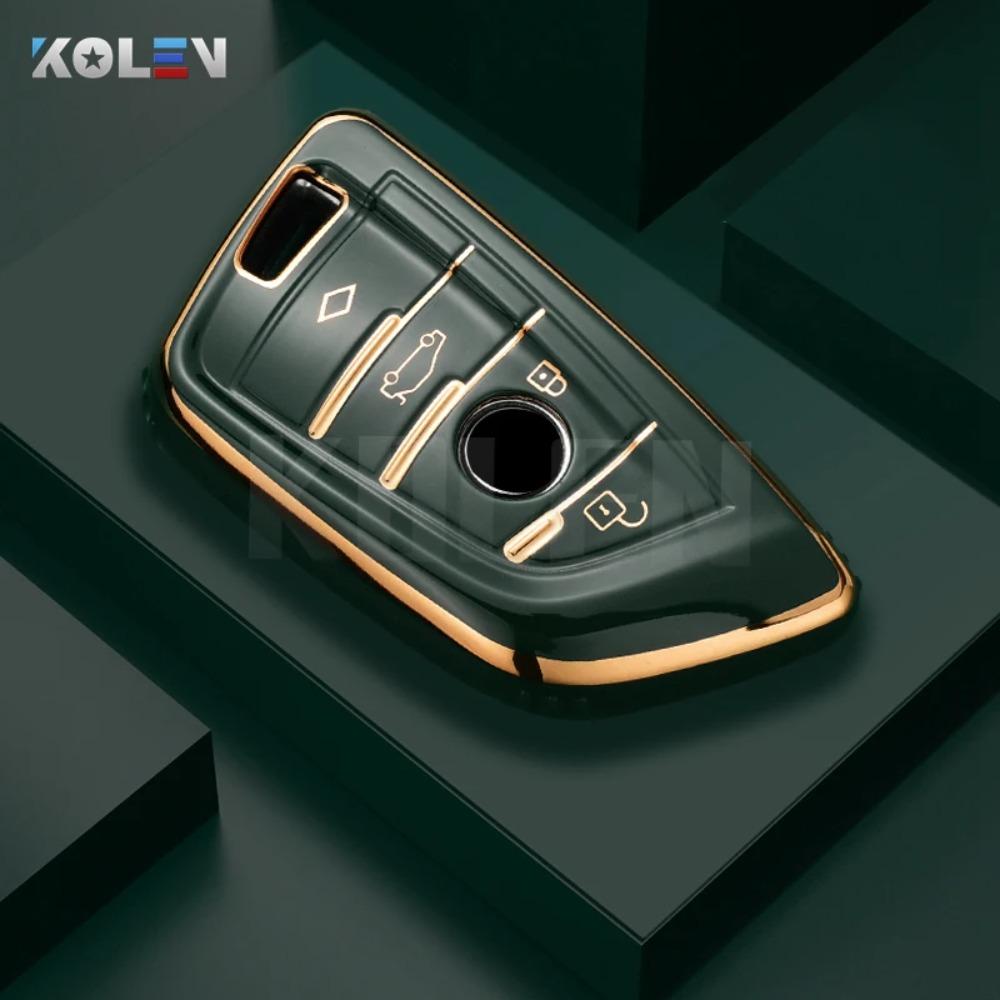 TPU Car Remote Key Case Cover Shell for BMW X1 X3 X5 X6 X7 1 3 5 6 7 Series G20 G30 G11 F15 F16 G01 G02 F48 Protector Holder Fob