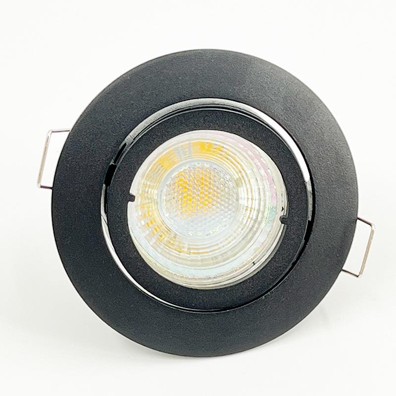 Modern Design Commercial LED Spotlight Black Recessed Ceiling Light for Kitchen Bedroom Living Room Indoor Ceiling Downlight