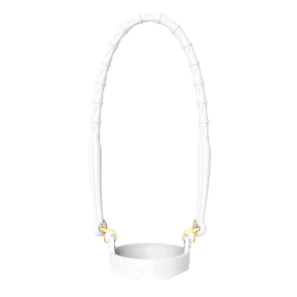 Silicone Water Bottle Handle with Adjustable Strap Reusable Drink Carrier Strap Solid Color Water Bottle Sling