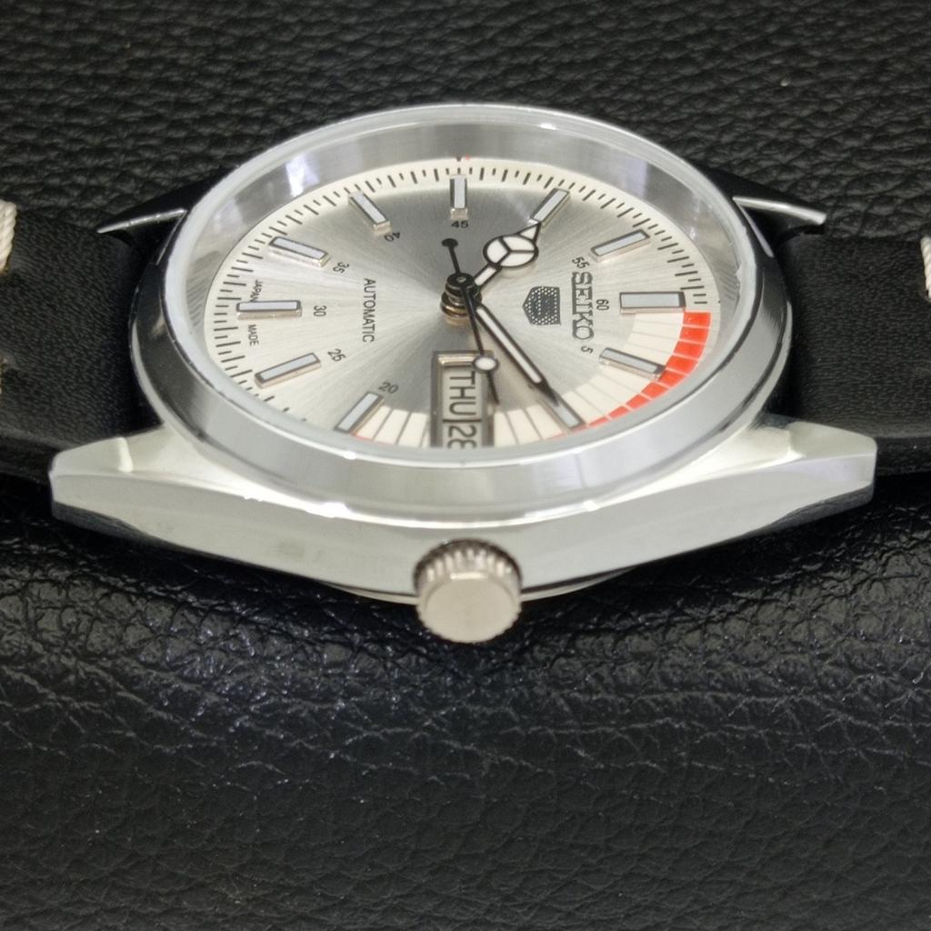 JAPAN VINTAGE REFURBISHED SEIKO 5 AUTOMATIC 6309A MENS SILVER WATCH A440851-9 Sk-a440851-1