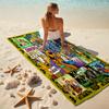 Halloween fantasy comedy adventure cartoon movie Scooby-Doo towel outdoor camping vacation swimming beach towel outdoor absorbent bath towel Y13