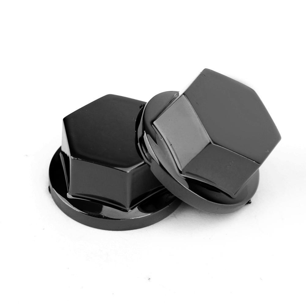 30 buc capace pentru șuruburi cu soclu hexagonal din plastic negru pentru motociclete, capace pentru piulițe cu șuruburi