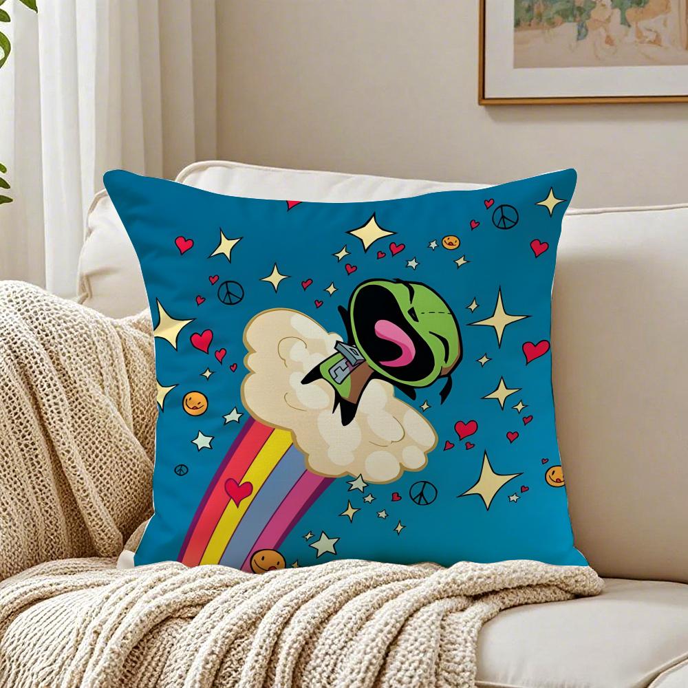 Animation I-Invader Cushion Cover Pillowcase Anti-Dustmite Living Room Sofa Decor Cushion Room
