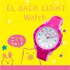 Analog 10 ATM Water EL Simple Urethane Sports [Clepha] Kids' Watch, Resistant, Light, Multifunctional, Cute, Design, Strap, Pink, T-SPORTS (Tee Kids)