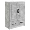 Sideboard Concrete Grey 66 X 34.5 X 92 Cm Engineered Wood