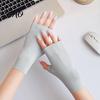 Guantes UV Ligeros Guantes de Protección, Ultra Finos Sin Dedos Seda de Hielo Refrigeración Verano para Mujeres Conducir Viajes UPF50